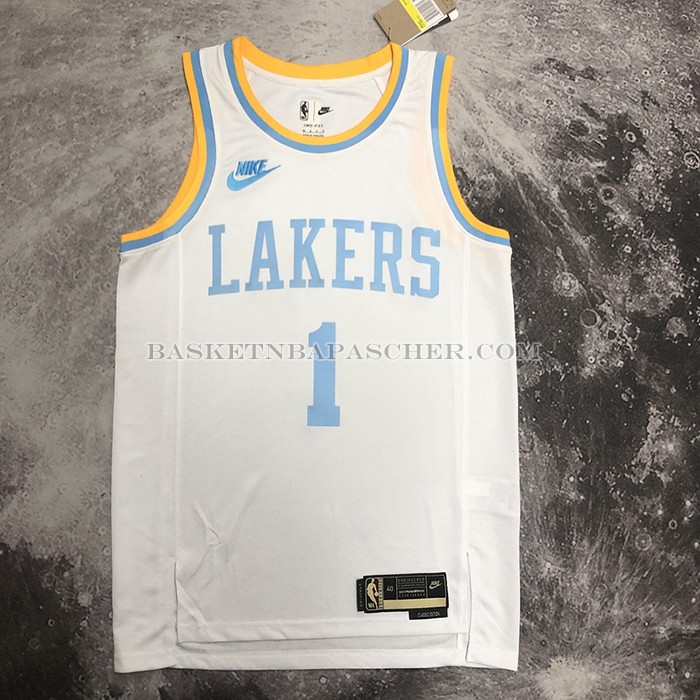 Maillot Los Angeles Lakers D'angelo Russell NO 1 Classic 2022-23 Blanc